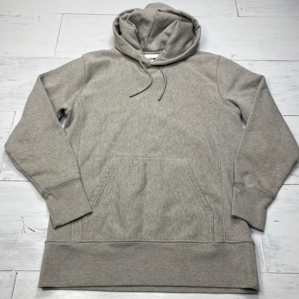 Vans Vault Hoodie Mens Small Gray Pullover Heavyweight Fleece Sweatshirt